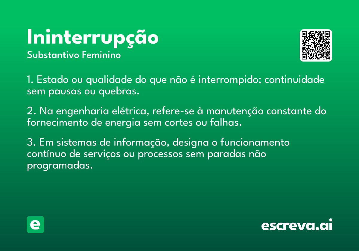 ininterrupção