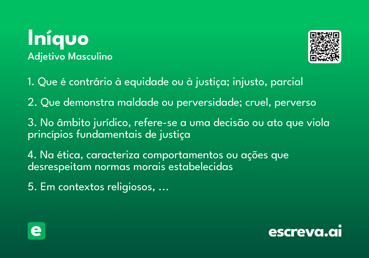 iníquo