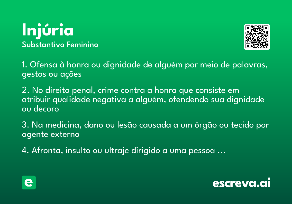 injúria