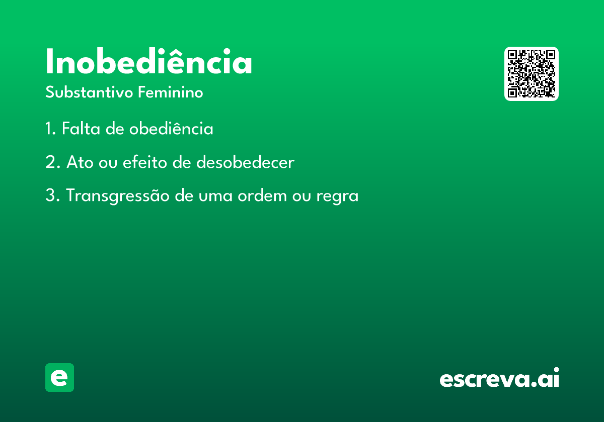 inobediência