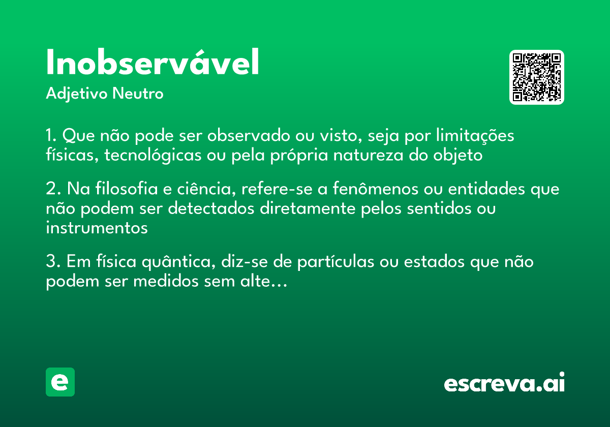 inobservável