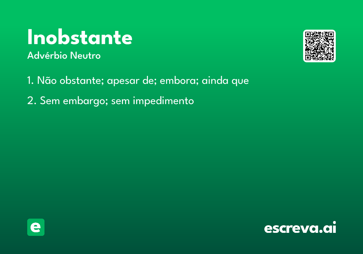 inobstante