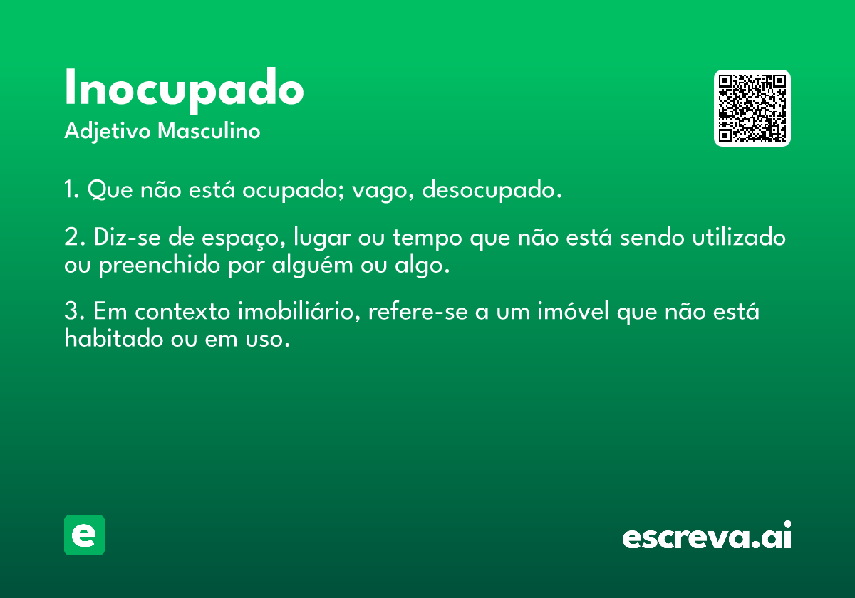 inocupado