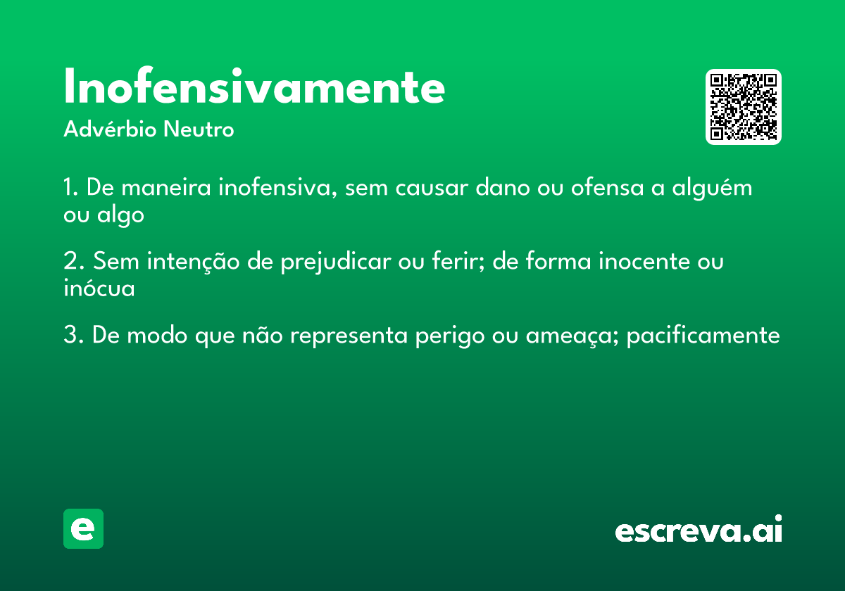 inofensivamente