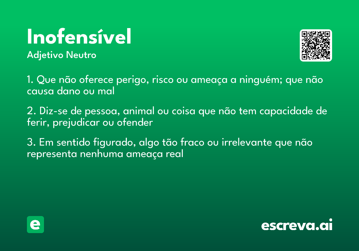 inofensível