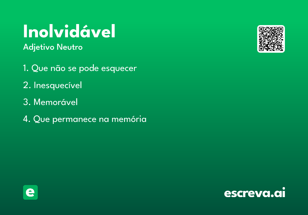 inolvidável