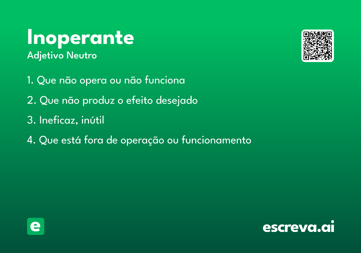 inoperante