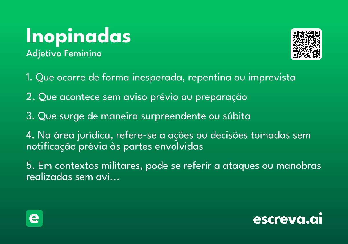 inopinadas