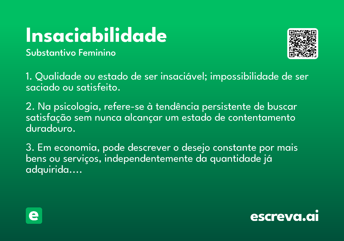 insaciabilidade