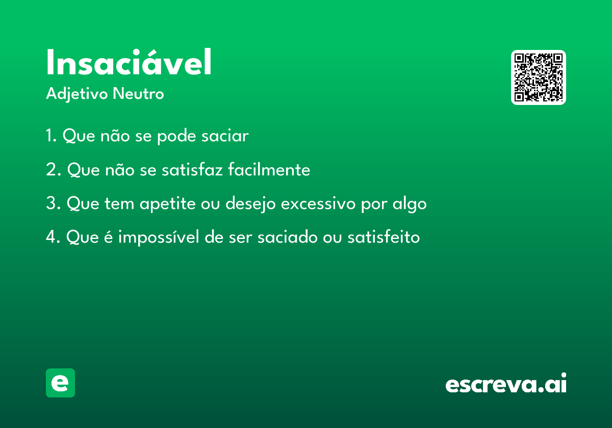 insaciável