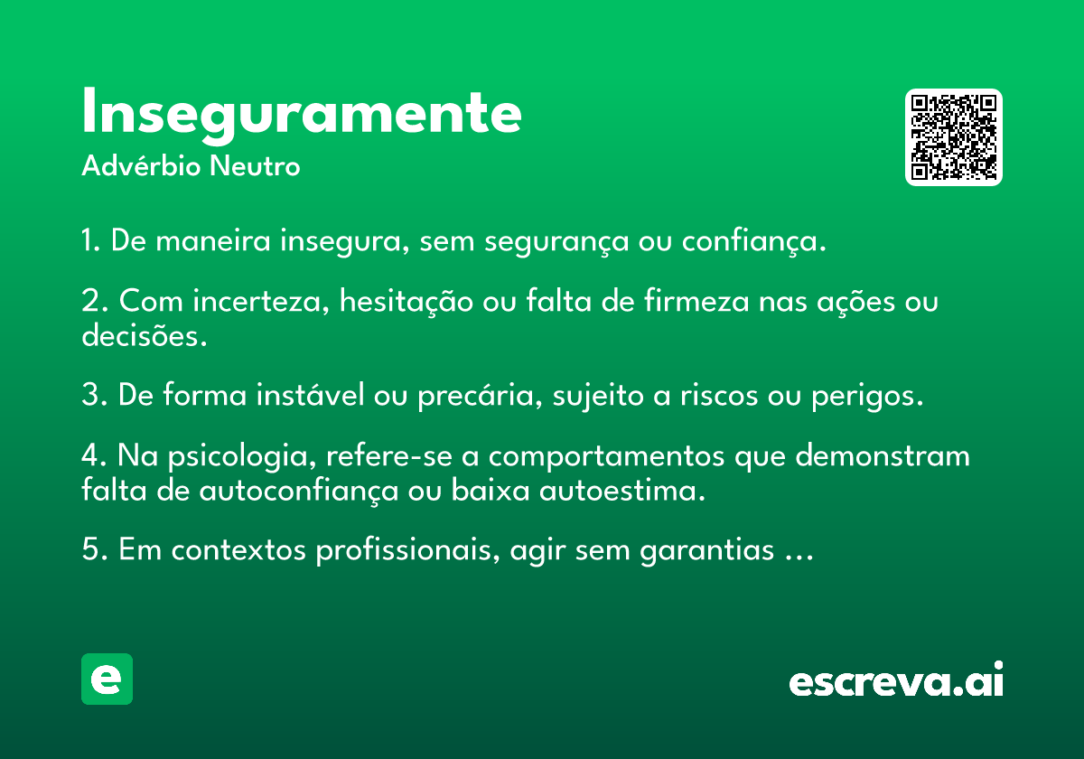 inseguramente