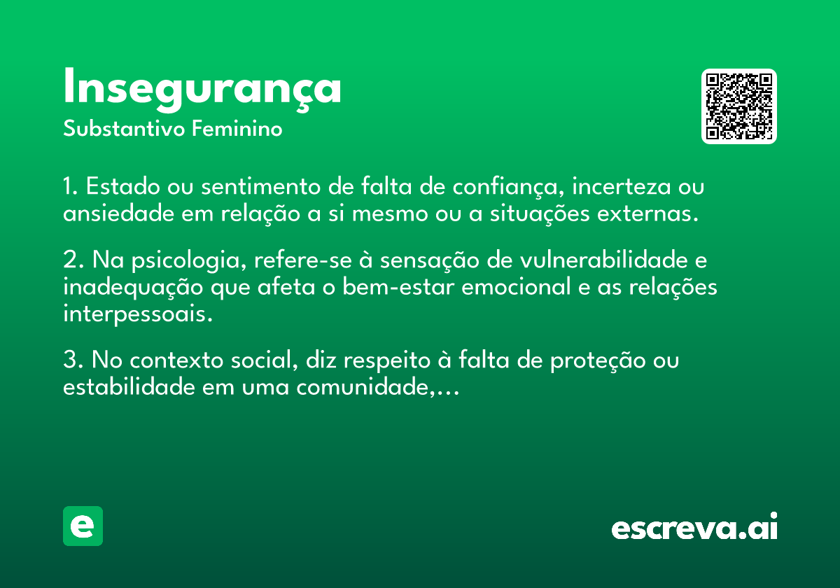 insegurança