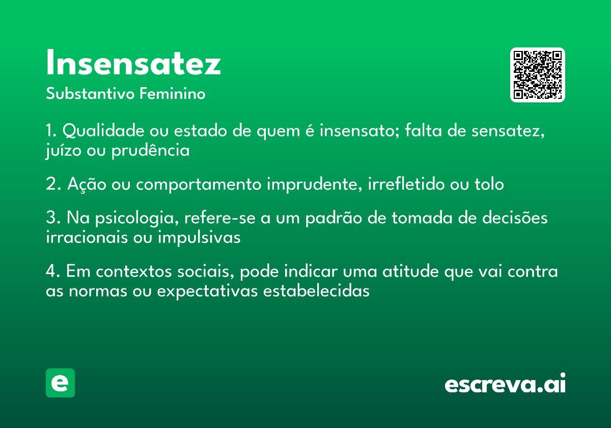 insensatez