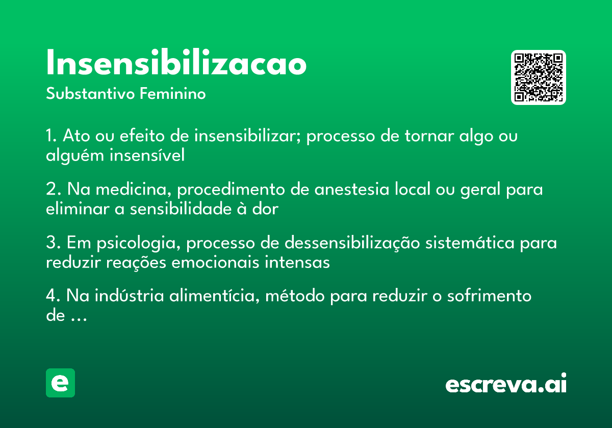 insensibilizacao