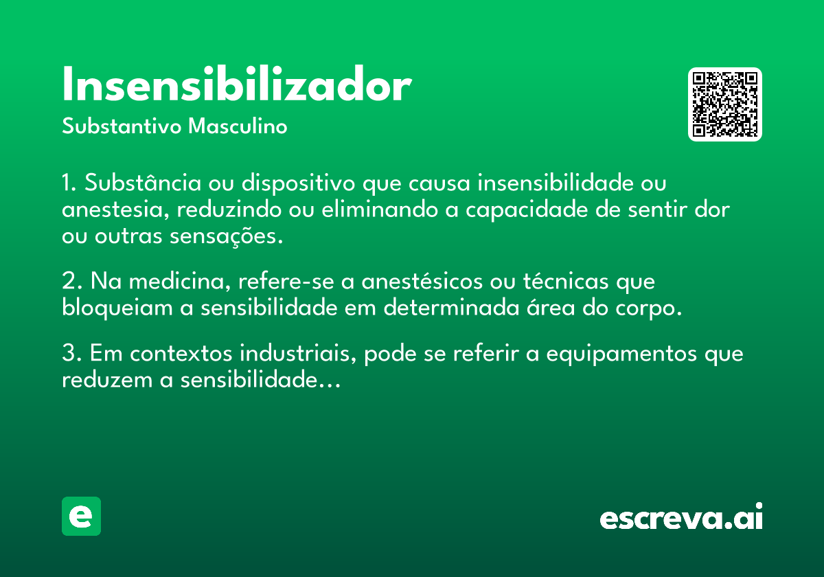insensibilizador