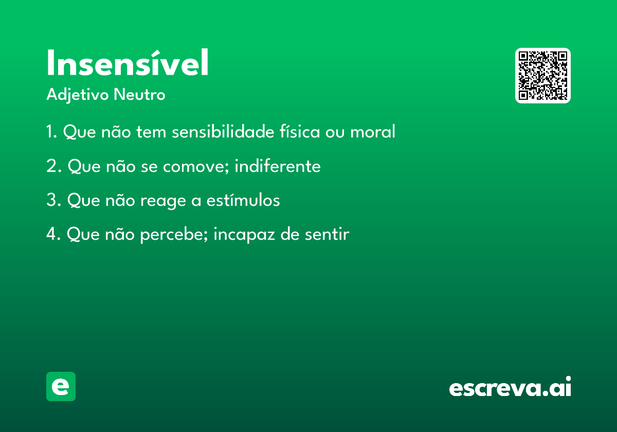 insensível