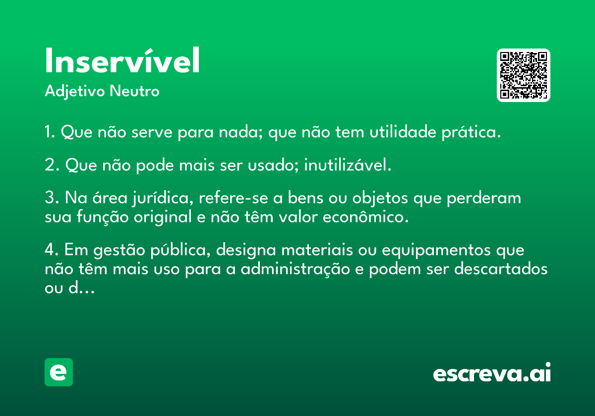 inservível
