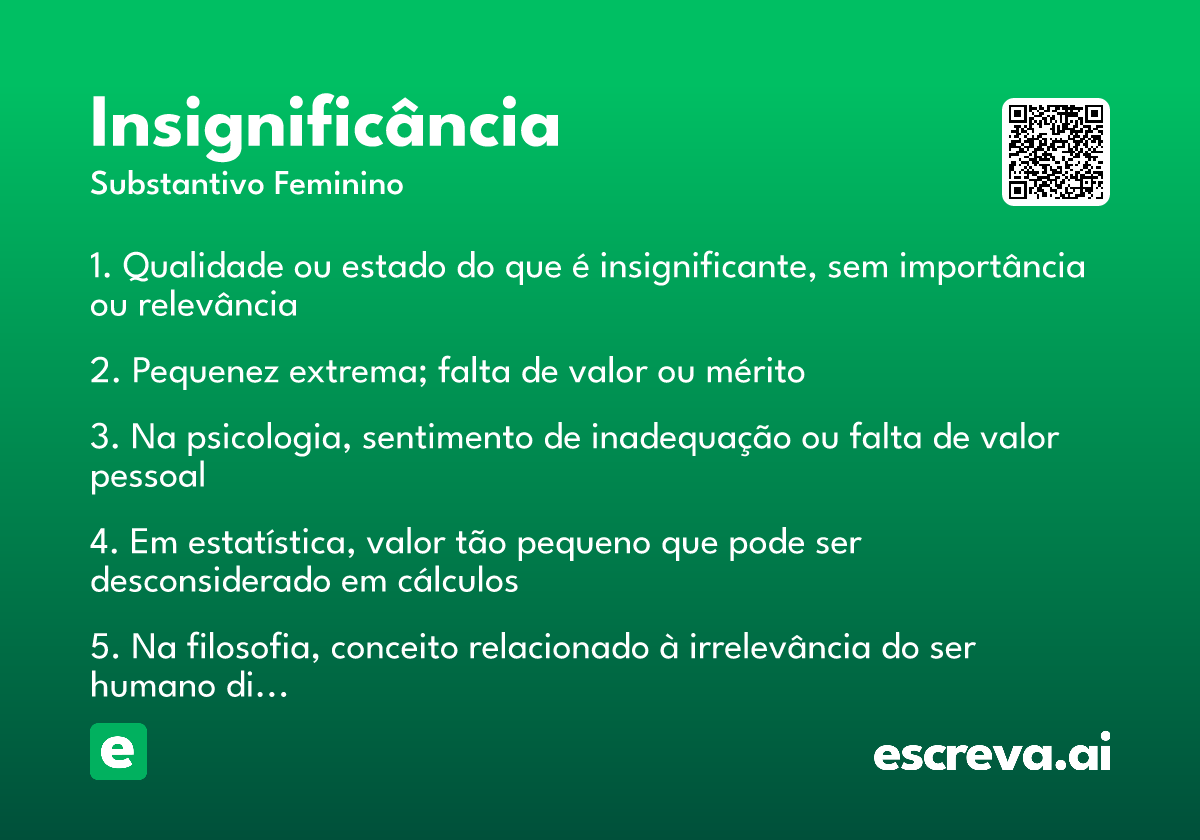 insignificância