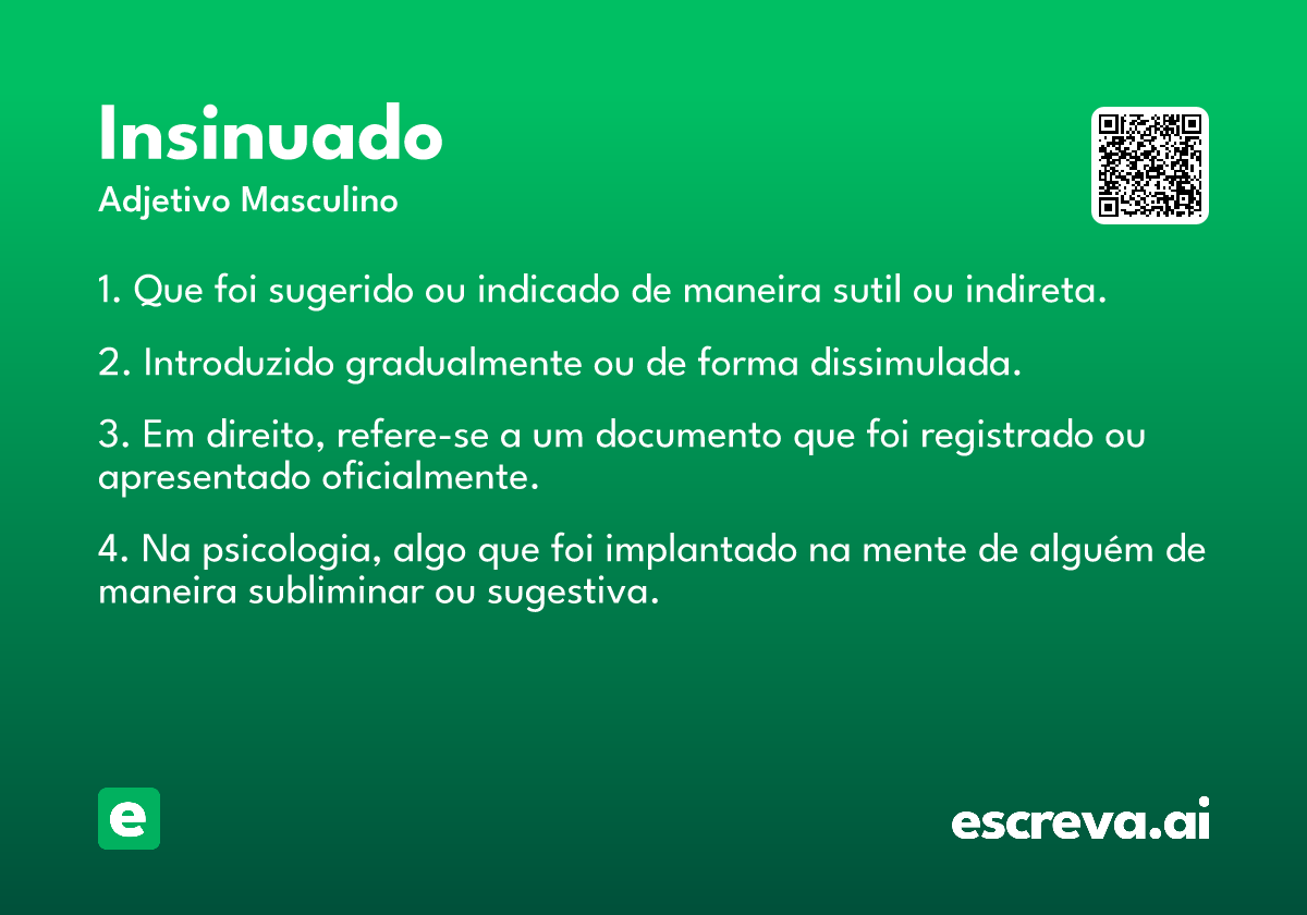 insinuado