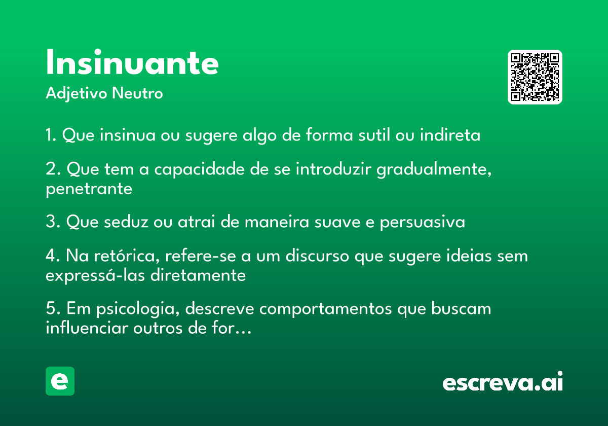 insinuante