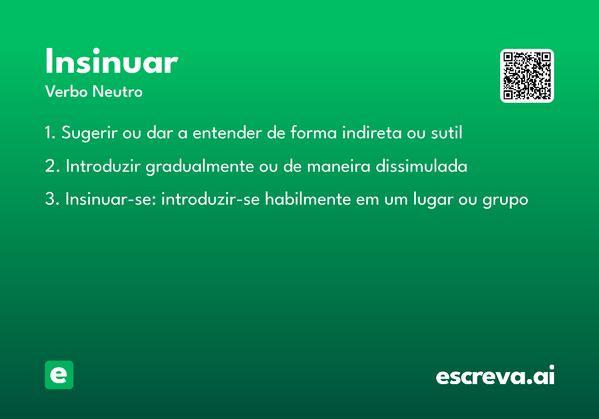 insinuar