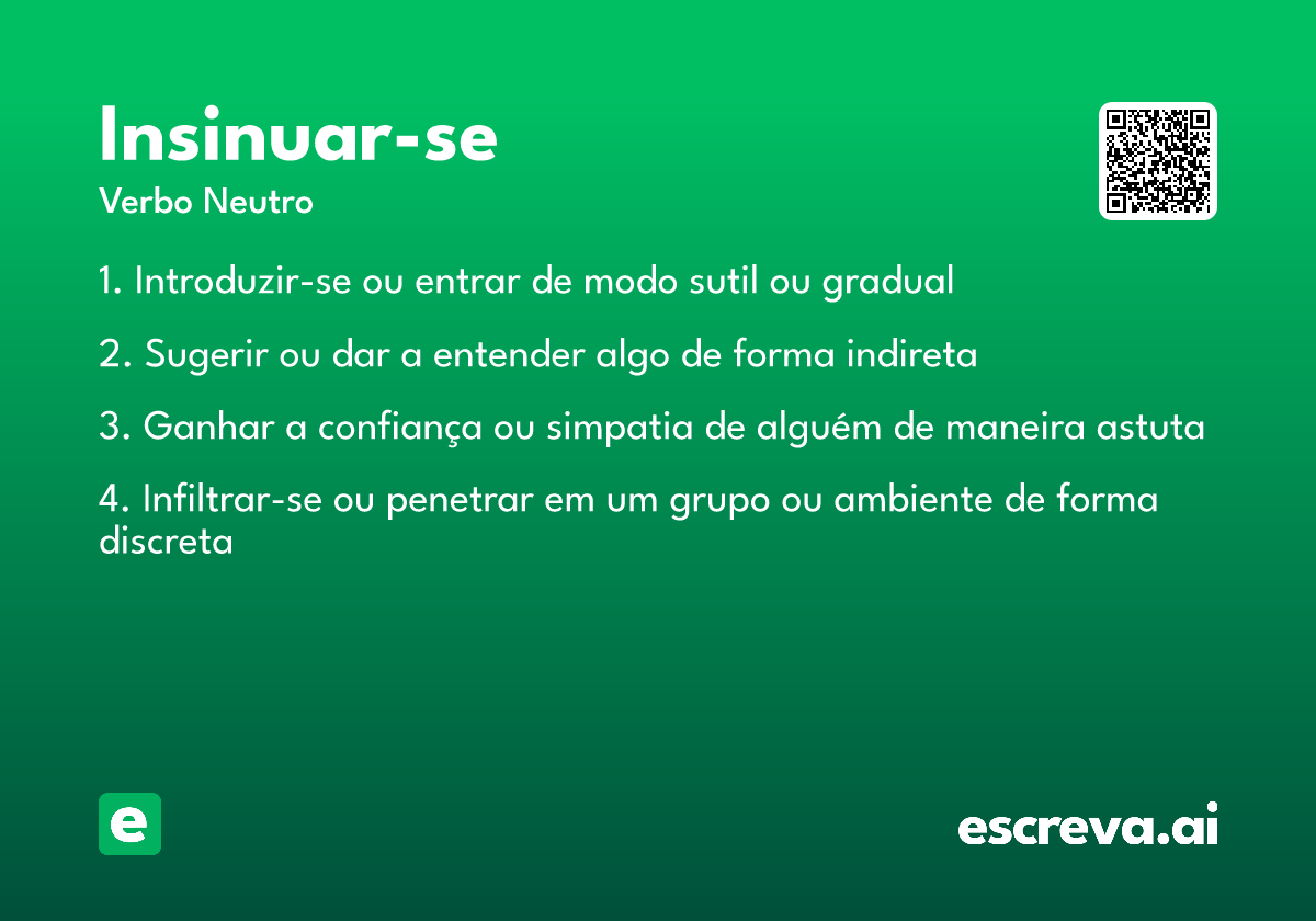 insinuar-se