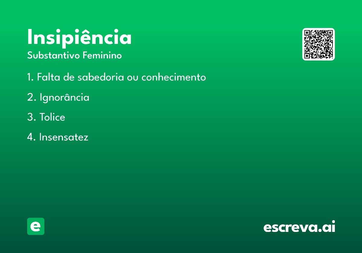 insipiência