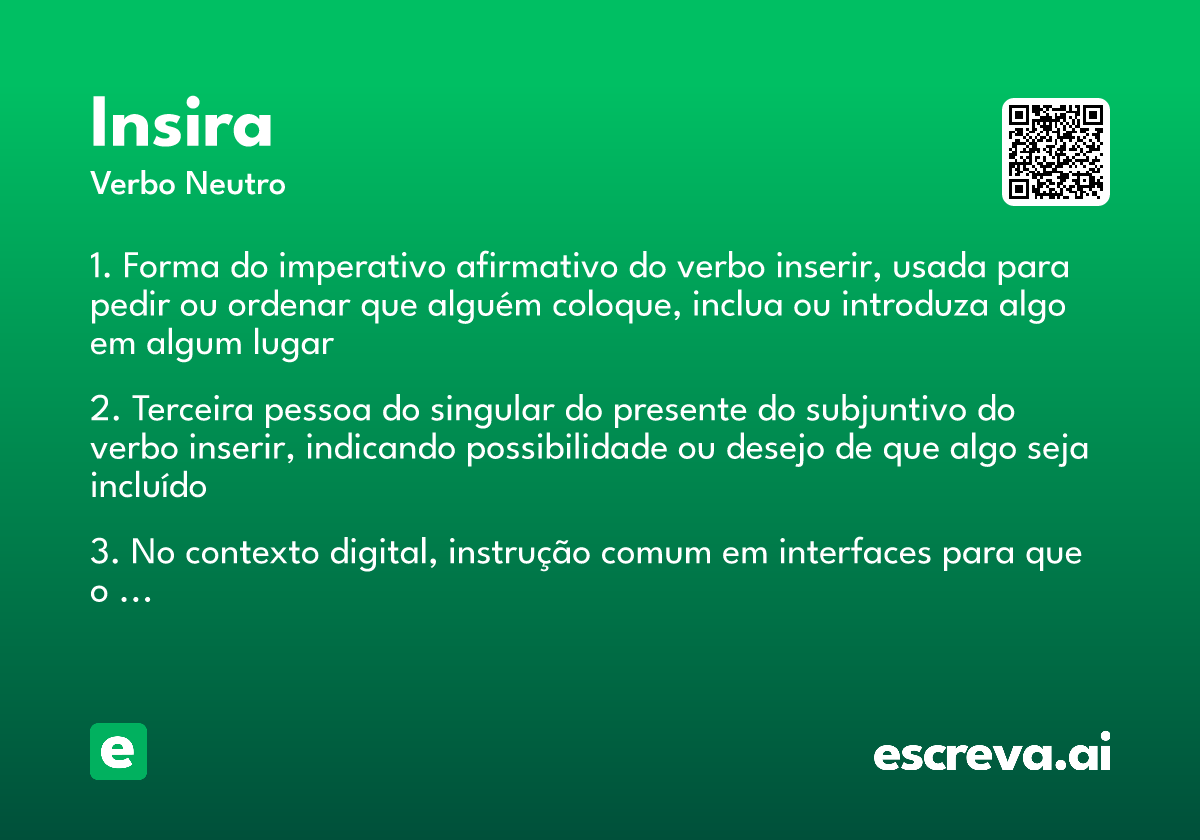 insira