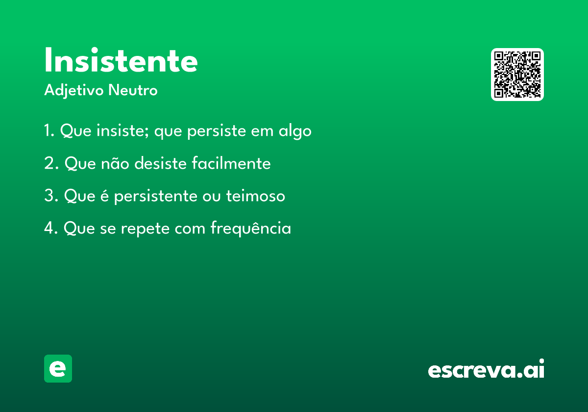 insistente