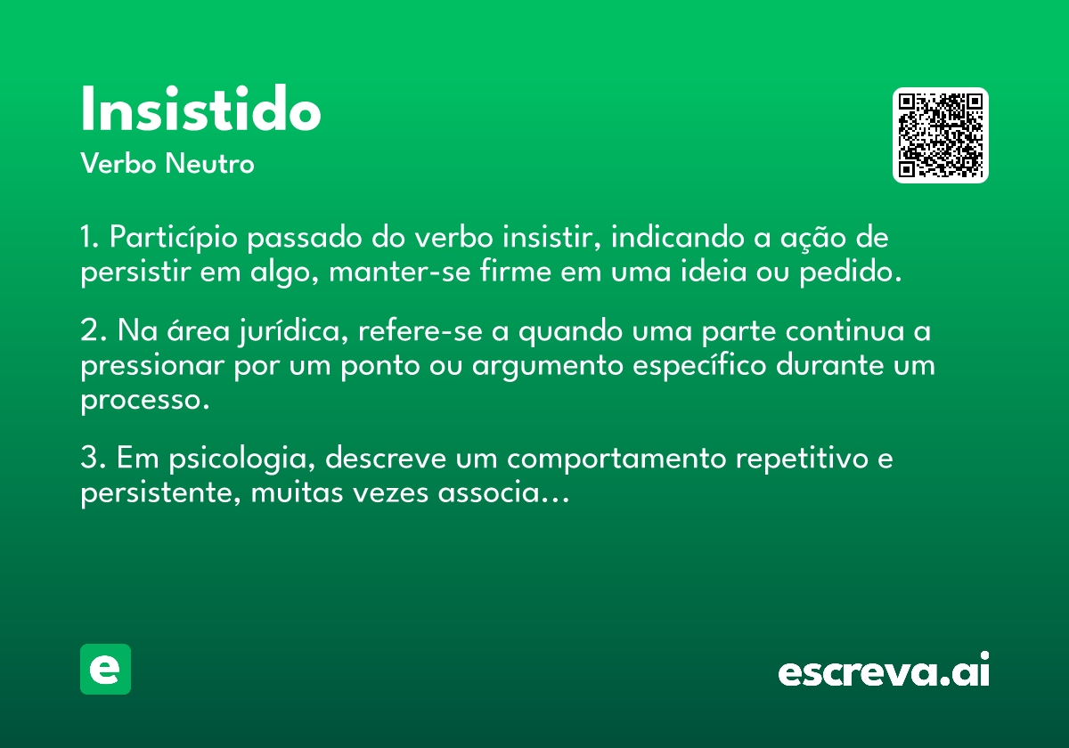 insistido