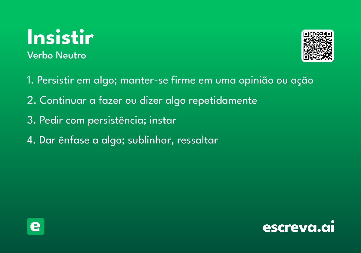 insistir