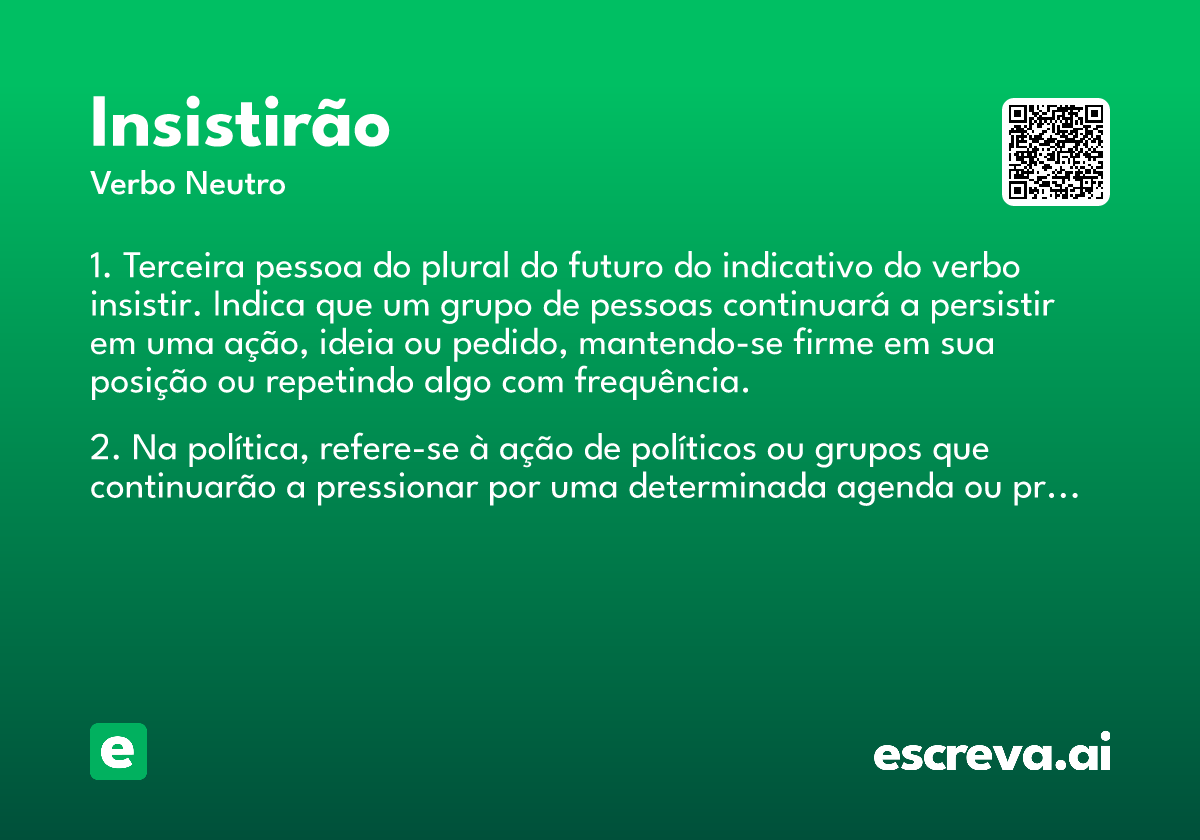 insistirão