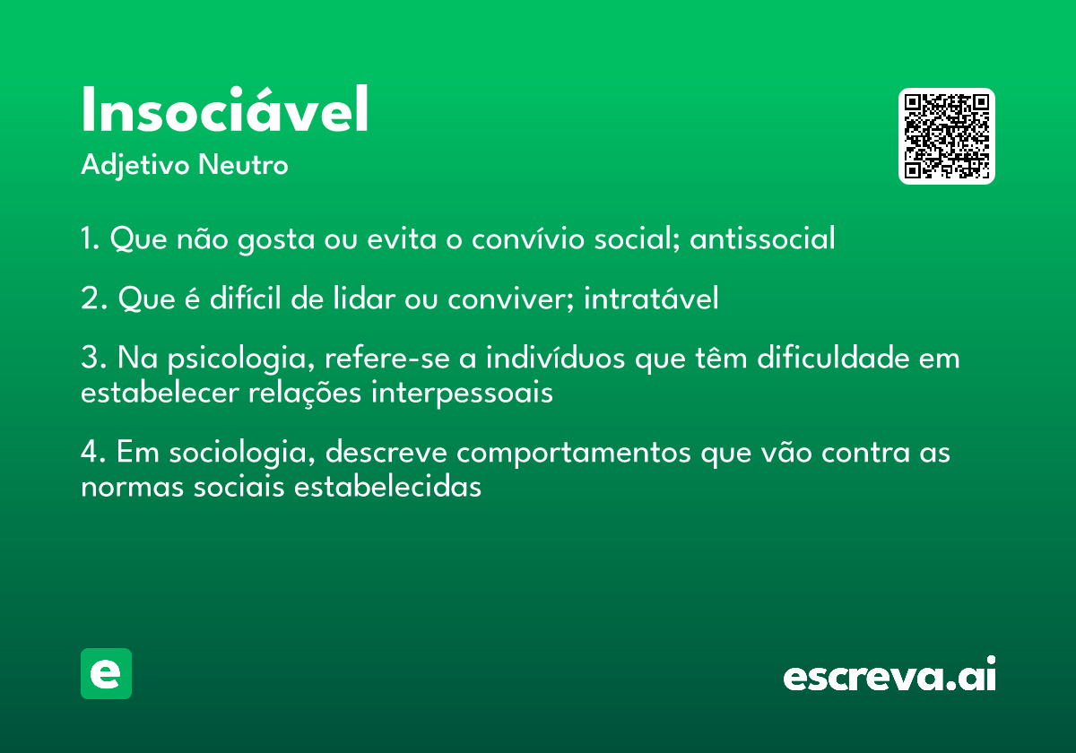 insociável