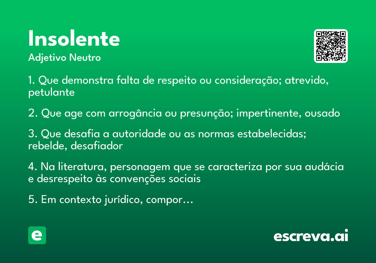 insolente