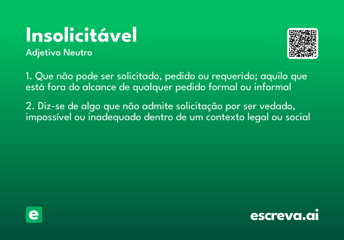 insolicitável