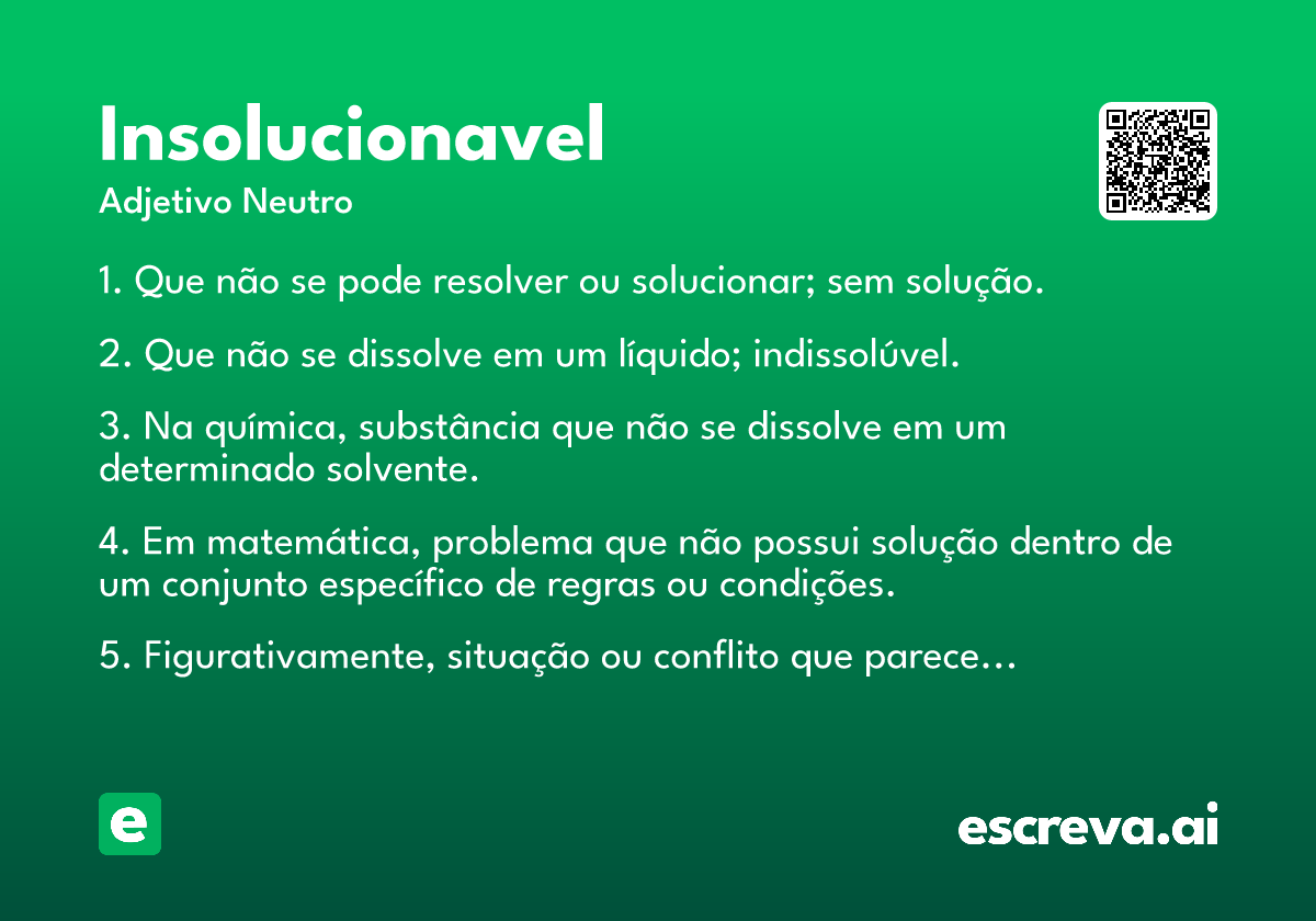 insolucionavel