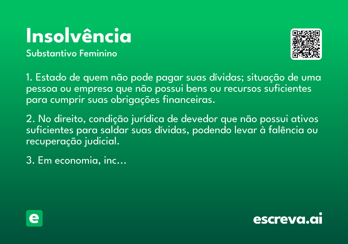 insolvência