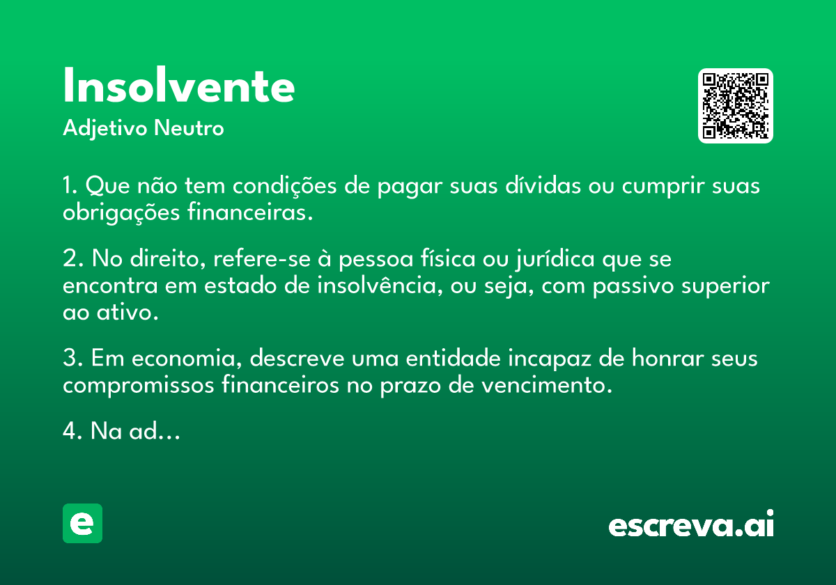 insolvente