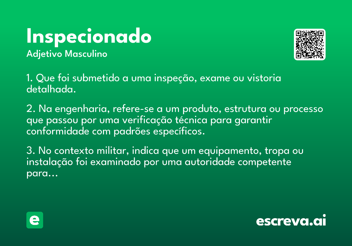inspecionado