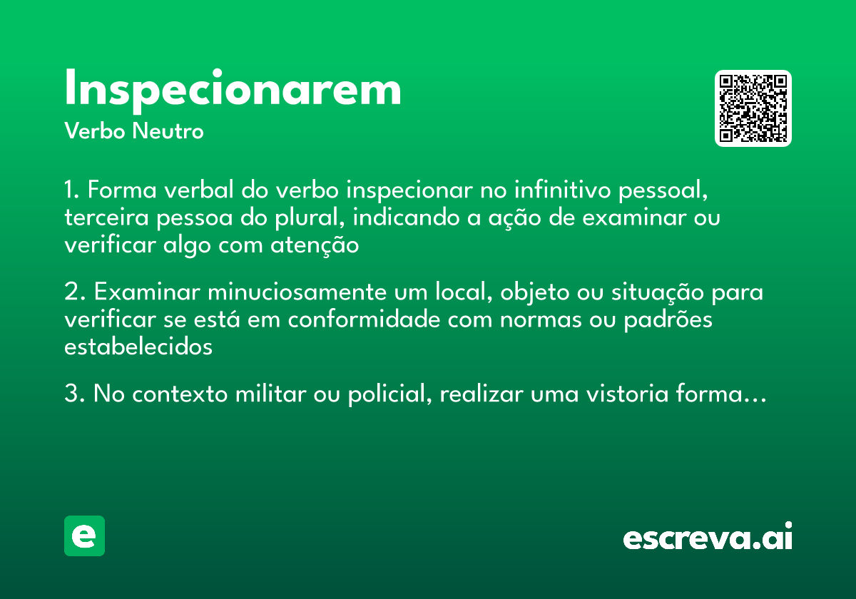inspecionarem