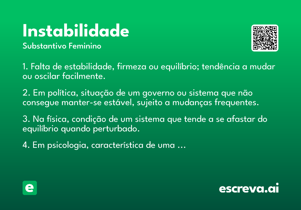instabilidade
