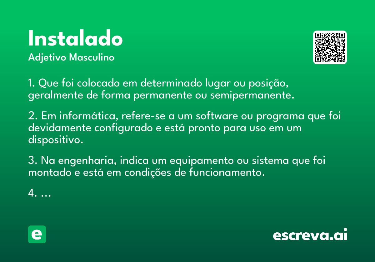 instalado
