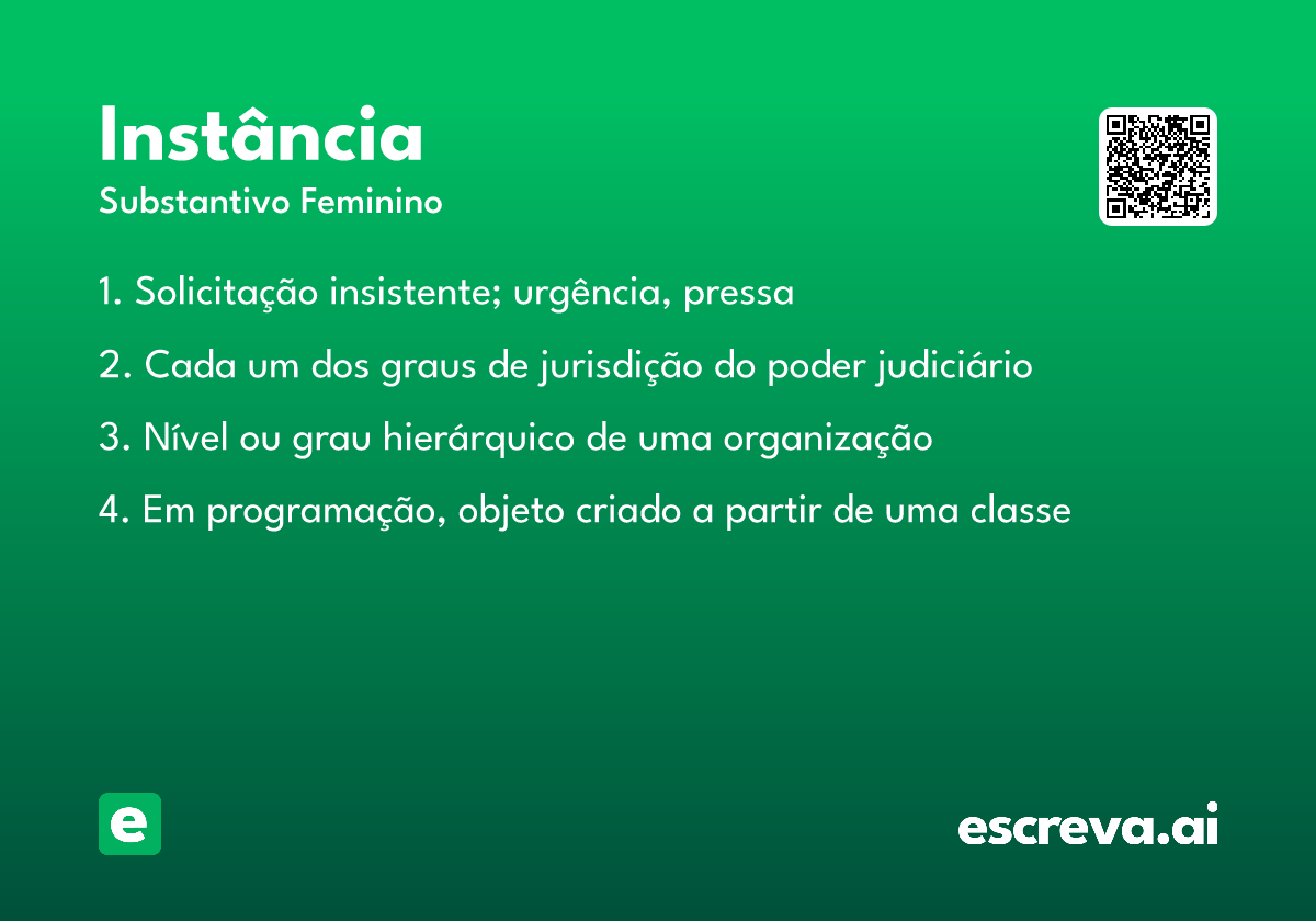 instância