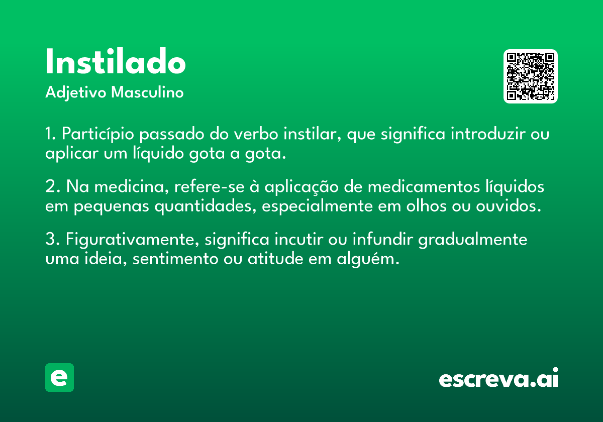 instilado