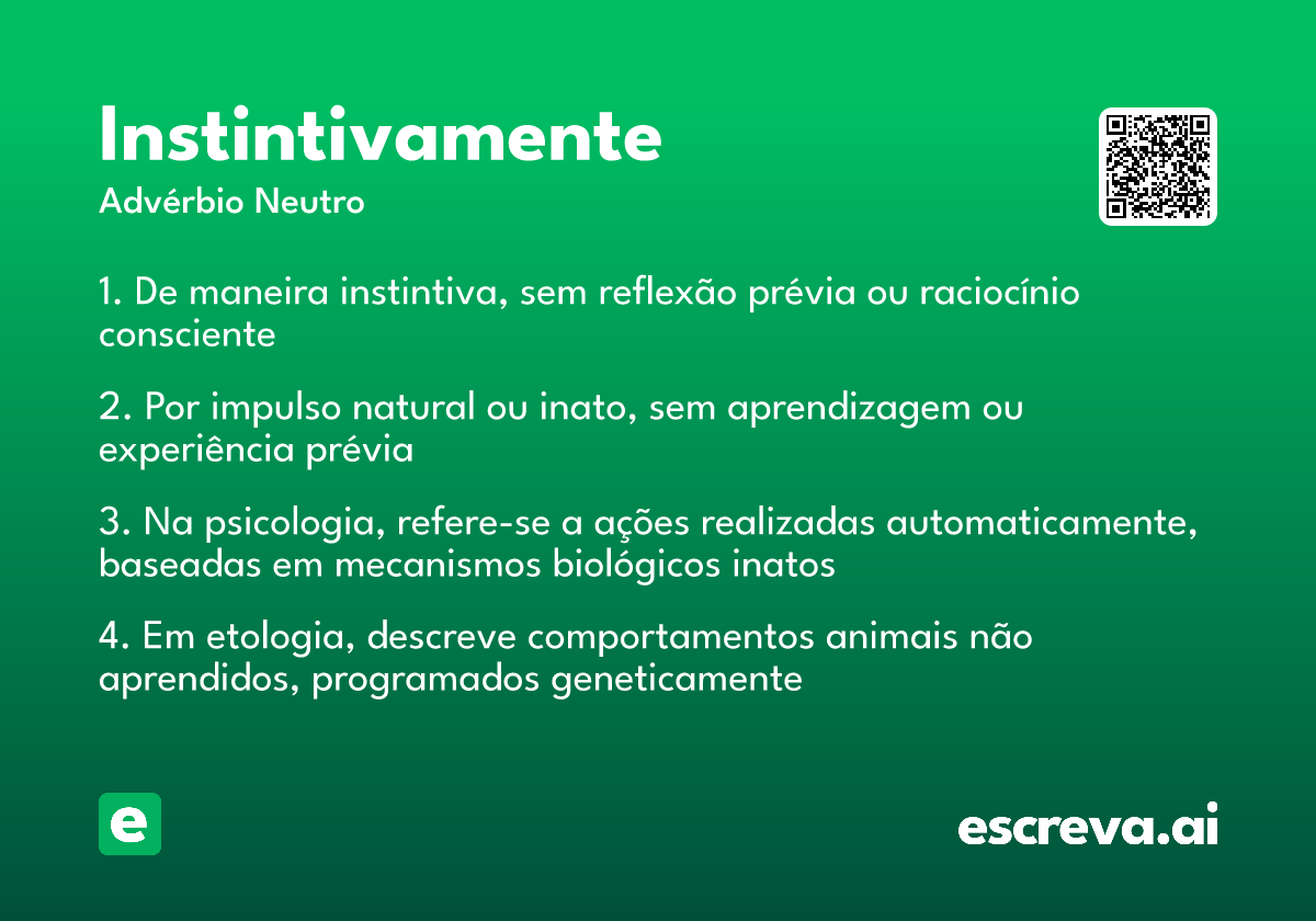 instintivamente