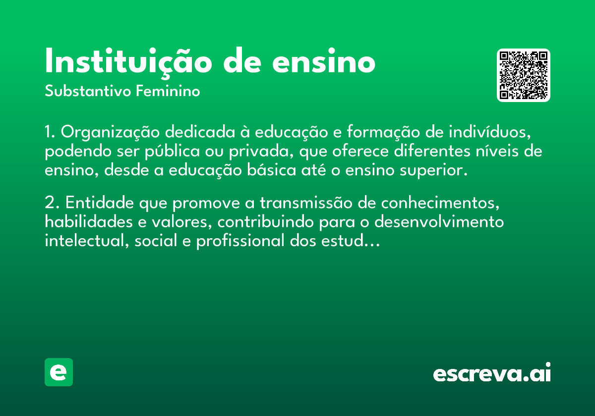 instituição de ensino