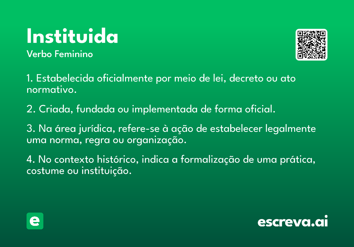 instituida