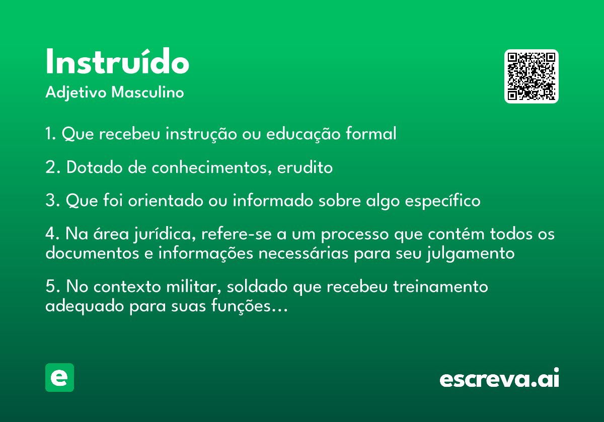 instruído