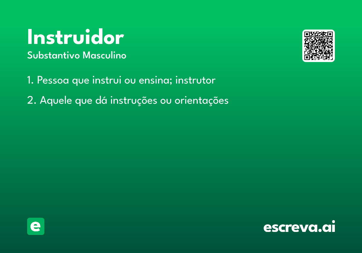 instruidor