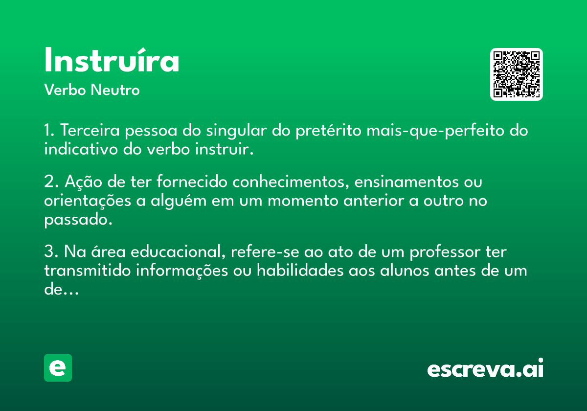 instruíra